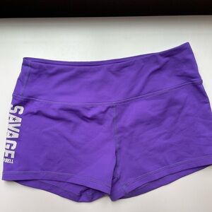 Savage Barbell Women's Vibrant Purple Athletic Shorts